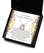 Daughter Wedding Day Gift - A Little Girl - Love Dancing Heart Pendant Necklace