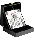 To My Stunning Soulmate - Love Dancing Heart Necklace – A Romantic Gift to Cherish and Celebrate Unconditional Love