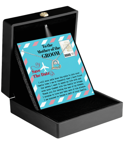 Mother of the Groom Gift Join your Family Tree Love Heart Pendant Necklace - Mallard Moon Gift Shop