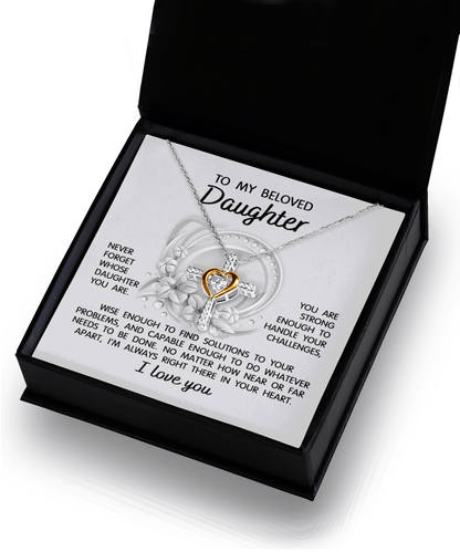 Daughter - I'm Always in Your Heart - Pendant Necklace Wedding Birthday Graduation Gift - Mallard Moon Gift Shop