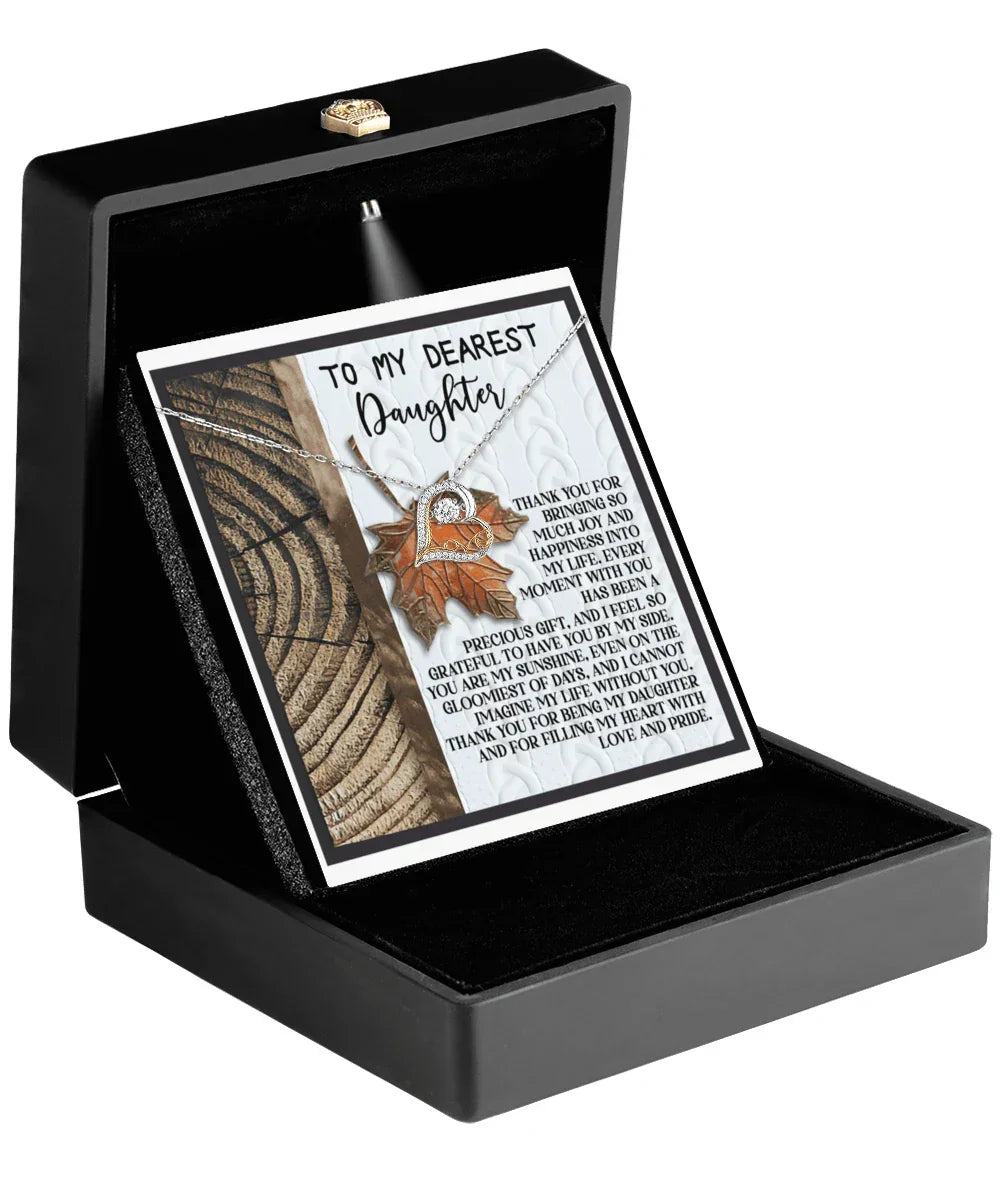 Daughter Birthday, Graduation, Christmas Inspirational Gift - Love And Pride - Love Dancing Heart Pendant Necklace
