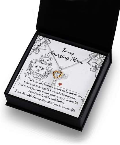 To My Amazing Mom You are my Best Friend, Role Model, and Confidante Cross Pendant Necklace - Mallard Moon Gift Shop