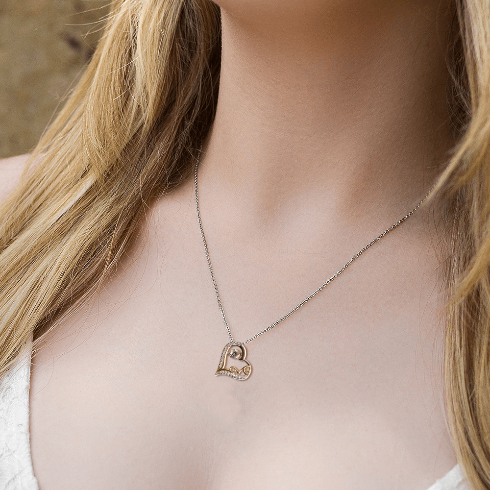 Granddaughter Halloween Inspired - Beautiful Soul Love Dancing Heart Necklace - Mallard Moon Gift Shop