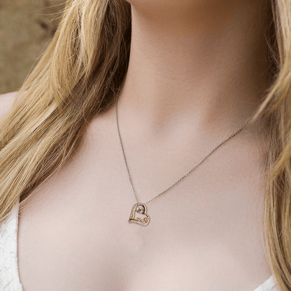 Granddaughter Halloween Inspired - Beautiful Soul Love Dancing Heart Necklace - Mallard Moon Gift Shop