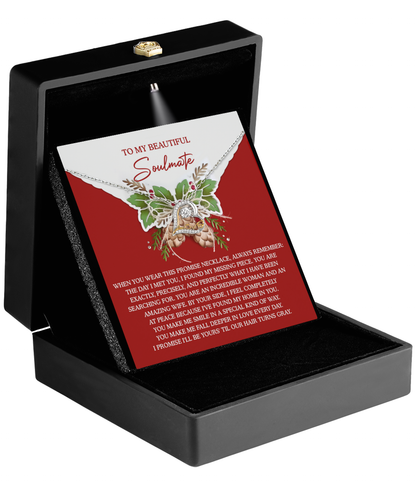 Soulmate, Wife, Girlfriend Romantic Gift - My Missing Piece - Dancing Cross Pendant Necklace - Mallard Moon Gift Shop