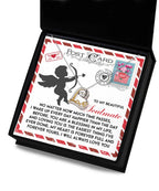 To My Beautiful Soulmate - Love Dancing Heart Necklace – A Heartwarming Valentine’s Day Gift to Express Eternal Love