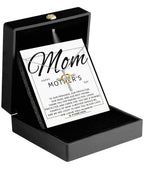 Happy Mother's Day Mom, You are Our Best Friend Cross Pendant Necklace