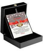 To My Dear Granddaughter – Faith & Love Cross Dancing Necklace Gift with Heartfelt Message Card