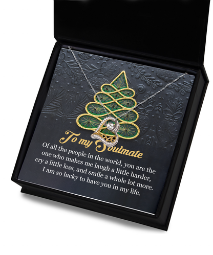Soulmate Romantic Gift - In My Life - Love Dancing Heart Pendant Necklace - Mallard Moon Gift Shop