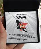 To My Super Mom You Are A Fearless Woman Cross Pendant Necklace