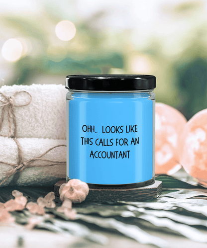 Accountant Gifts - OHH - Looks Like This Calls for an Accountant Office Humor Scented Soy Candle - Mallard Moon Gift Shop
