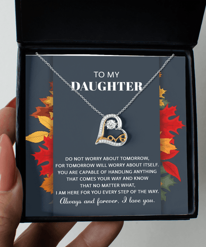 Daughter Birthday, Graduation, Christmas Gift - Comes Your Way - Love Dancing Heart Pendant Necklace - Mallard Moon Gift Shop