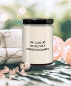 Computer Programmer Gifts - OHH - Looks Like This Calls for a Computer Programmer Office Humor Scented Soy Candle