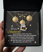 Gift for Soulmate - Have It All - Love Dancing Heart Pendant Necklace