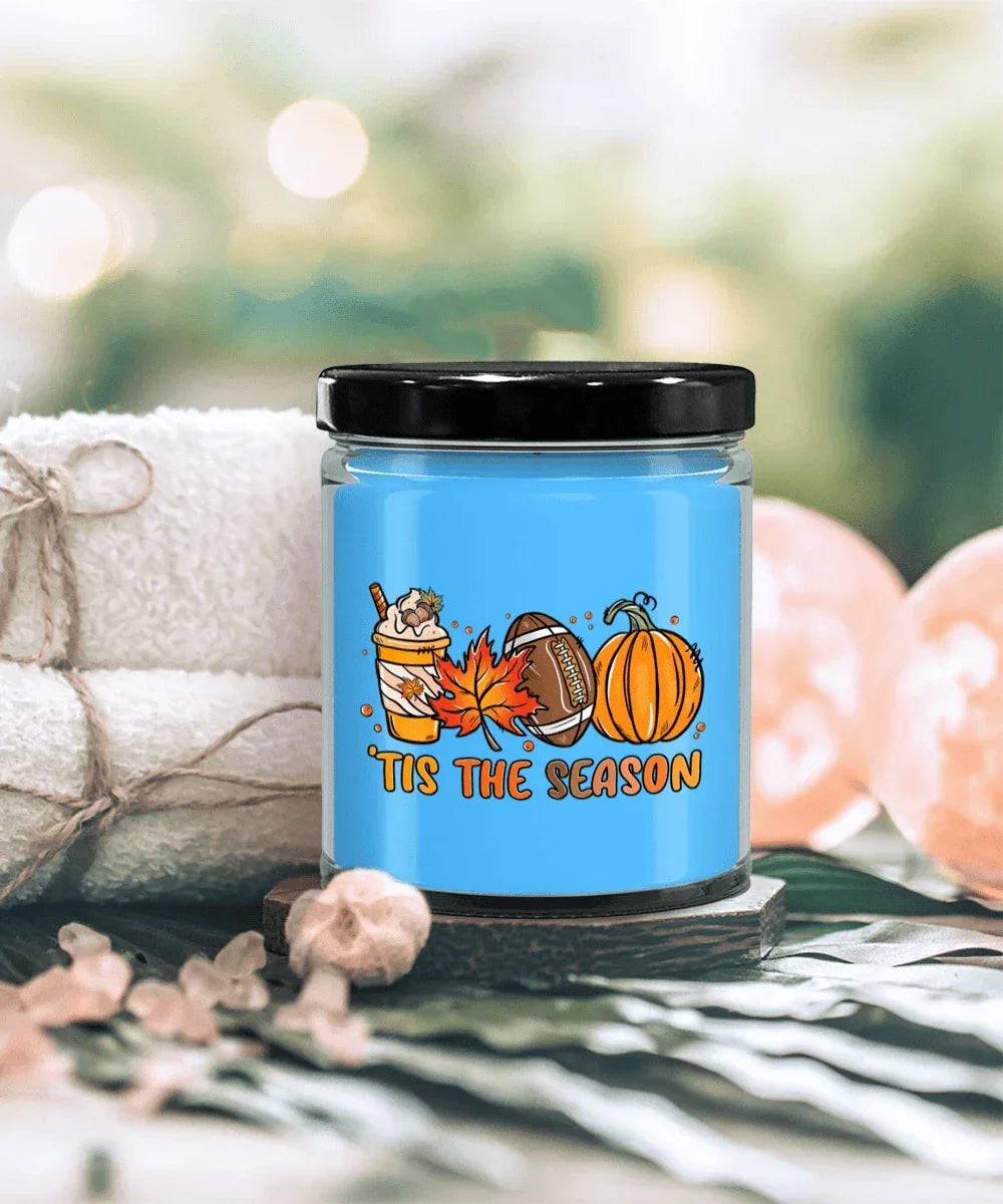 Smells Like Football, Fall and Pumpkin Spice Scented Soy Candles