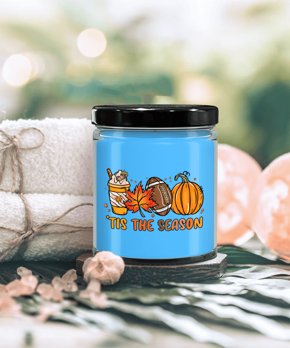 Smells Like Football, Fall and Pumpkin Spice Scented Soy Candles - Mallard Moon Gift Shop