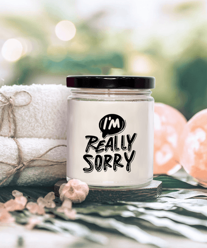 Apology Gift - I Am Really Sorry - Scented Soy Candle - Mallard Moon Gift Shop