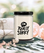 Apology Candle Gift - “I’m Really Sorry” – 9oz Hand-Poured Soy Candle with Comforting Scents | Thoughtful Forgiveness Gift