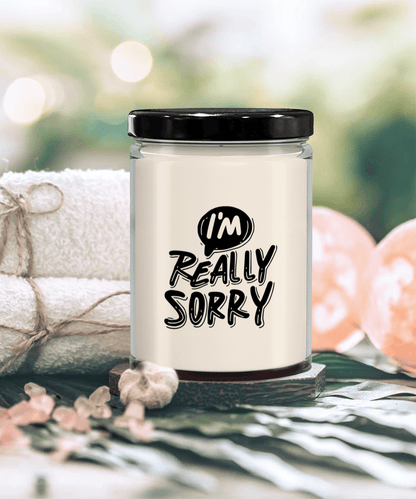Apology Gift - I Am Really Sorry - Scented Soy Candle - Mallard Moon Gift Shop