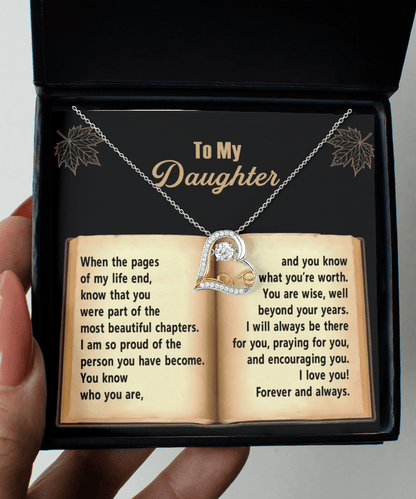 Daughter Birthday, Graduation, Birthday - Beyond Your Years - Love Dancing Heart Pendant Necklace - Mallard Moon Gift Shop