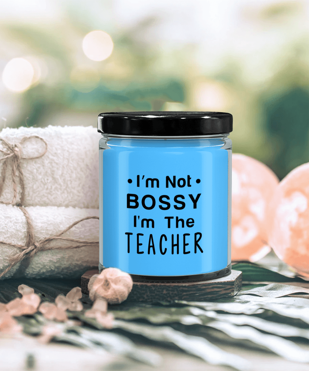 Gift for Teacher - I'm Not Bossy - Scented Soy Candle - Mallard Moon Gift Shop