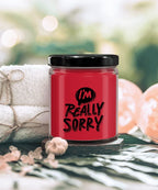 Apology Candle Gift - “I’m Really Sorry” – 9oz Hand-Poured Soy Candle with Comforting Scents | Thoughtful Forgiveness Gift