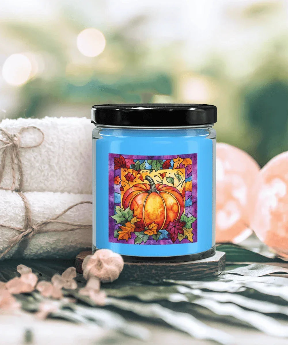 Fall Pumpkin Soy Container Jar Candle Home Decor