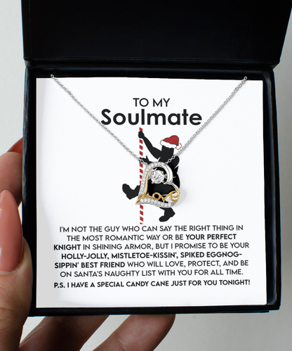 Gift for Soulmate - For All Time - Love Dancing Heart Pendant Necklace - Mallard Moon Gift Shop