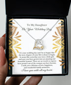 Daughter Wedding Day Gift - A Little Girl - Love Dancing Heart Pendant Necklace