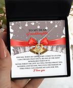 To My Dear Granddaughter – Faith & Love Cross Dancing Necklace Gift with Heartfelt Message Card