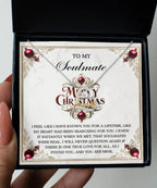 Gift for Soulmate, Girlfriend, Wife - I Found You - Love Dancing Heart Pendant Necklace