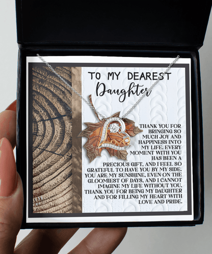 Daughter Birthday, Graduation, Christmas Inspirational Gift  - Love And Pride - Love Dancing Heart Pendant Necklace - Mallard Moon Gift Shop
