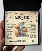Daughter Halloween Inspired - Put Your Hat On and Don't Hide Your Magic Love Dancing Heart Necklace
