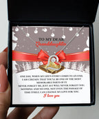 Gift for Granddaughter - Most Memorable Parts of my Life's Story - Love Dancing Heart Pendant Necklace