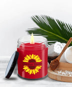 Sunflower Monogram Soy Scented Container Jar Candle