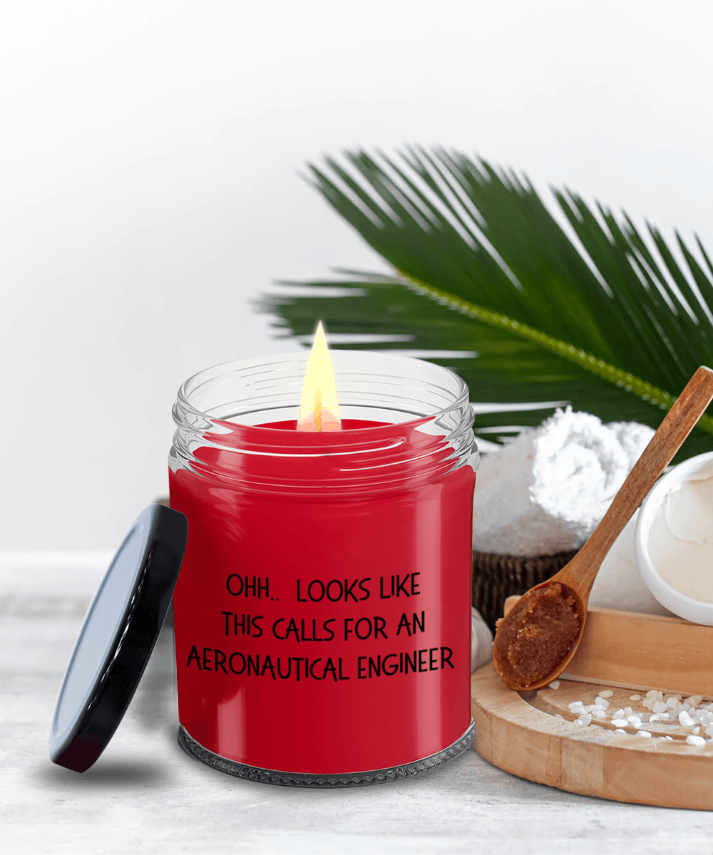 Aeronautical Engineer Gifts - OHH - Looks Like This Calls for an Aeronautical Engineer Office Humor Scented Soy Candle - Mallard Moon Gift Shop