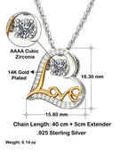 Soulmate Romantic Gift - Naughty Lover - Love Dancing Heart Pendant Necklace