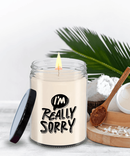 Apology Gift - I Am Really Sorry - Scented Soy Candle - Mallard Moon Gift Shop