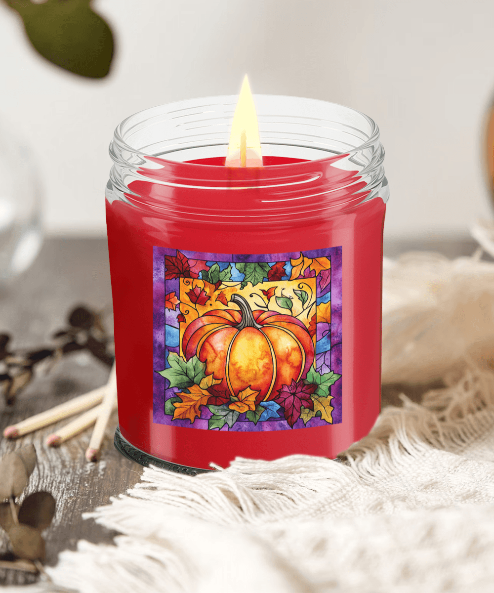 Fall Pumpkin Soy Container Jar Candle Home Decor - Mallard Moon Gift Shop