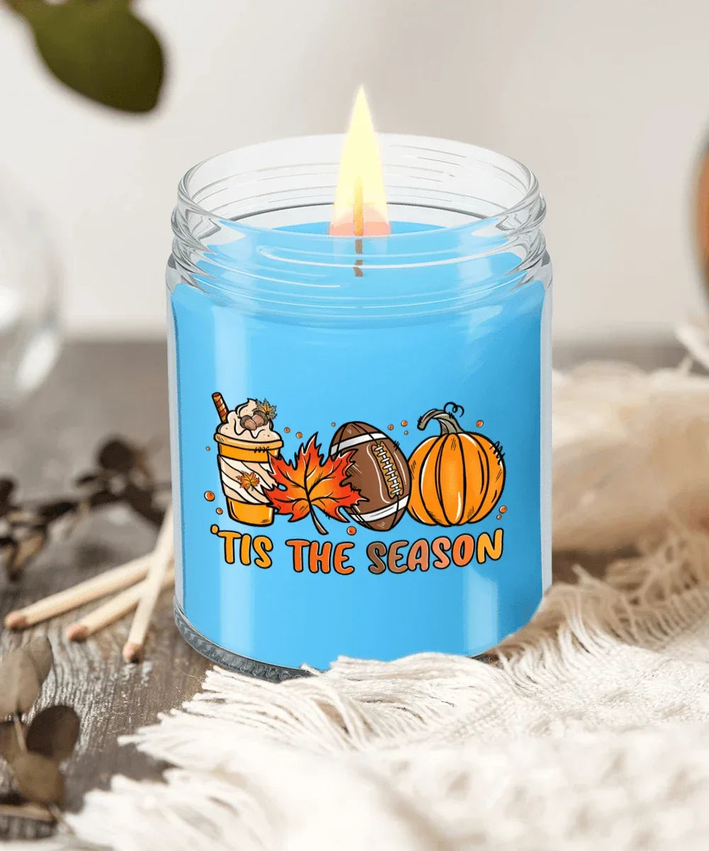 Smells Like Football, Fall and Pumpkin Spice Scented Soy Candles