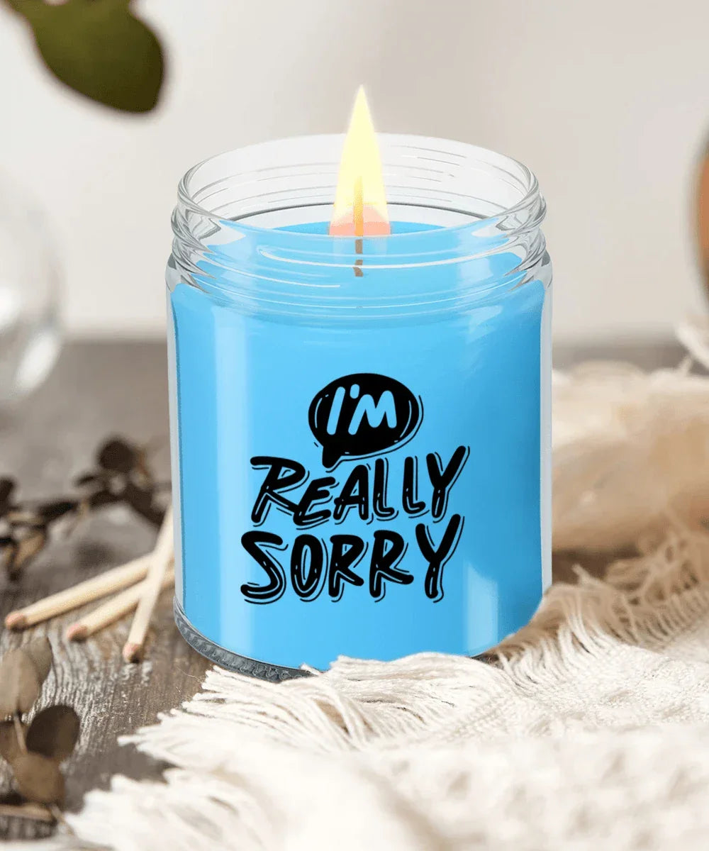 Apology Candle Gift - “I’m Really Sorry” – 9oz Hand-Poured Soy Candle with Comforting Scents | Thoughtful Forgiveness Gift