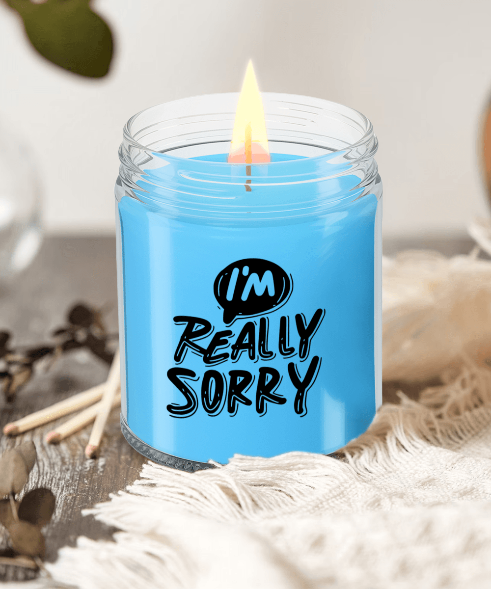 Apology Gift - I Am Really Sorry - Scented Soy Candle - Mallard Moon Gift Shop