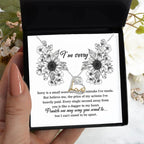 Apology Gift - Sorry is a Small Word for the Big Mistake - Love Dancing Heart Pendant Necklace