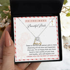 Gift for Bride Wedding Gift Dancing Love Heart Necklace