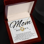 Mom - Happy Mother's Day from All of Us You Are Our Protector, Hero and Best Friend Love Knot Necklace