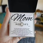 Mom - Happy Mother's Day from All of Us You Are Our Protector, Hero and Best Friend Love Knot Necklace