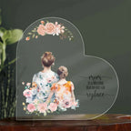 Mom is a Blessing that no one can Replace - Acrylic Heart Plaque