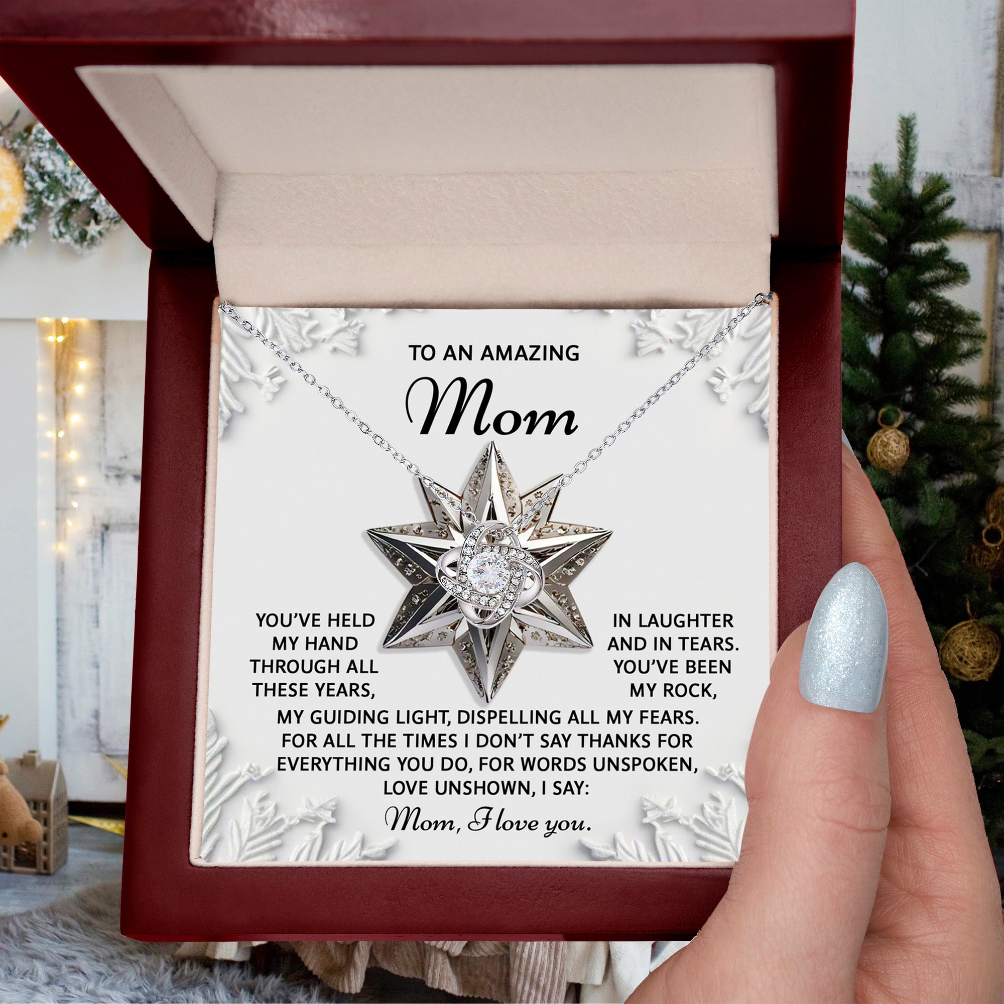 Gift for Mom - Love Unshown - Love Knot Pendant Necklace - Mallard Moon Gift Shop