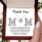 Mom-Thank You For Every Thing You Do Love Knot Necklace