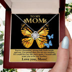 Mom You are a Strong Lady, I'm Proud of You Love Knot Necklace